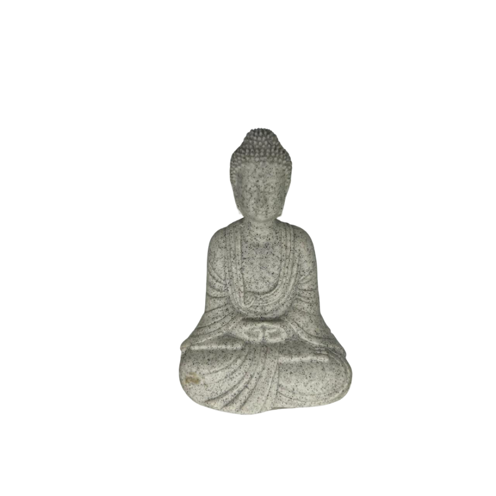 Διακοσμητικός Βούδας Διαλογισμού σε Φυσική Πέτρινη Όψη 