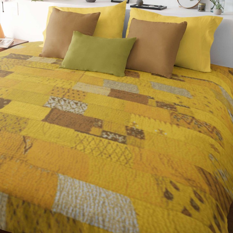 Χειροποίητο Silk Saree Patchwork Bedcover 220x270