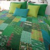 Χειροποίητο Silk Saree Patchwork Bedcover 220x270