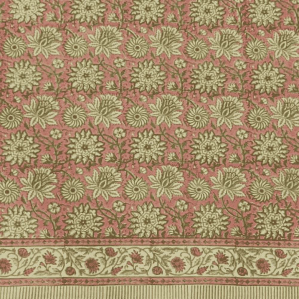 Bedcover Blockprint Mughal 220X270cm