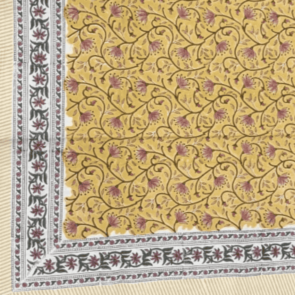 Bedcover Blockprint Mughal 150X220cm 