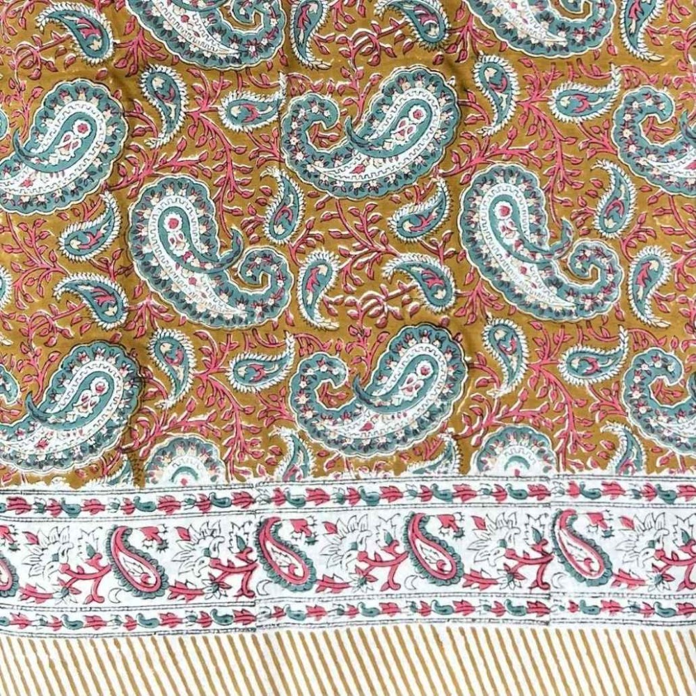 Bedcover Blockprint Mughal 150X220cm 