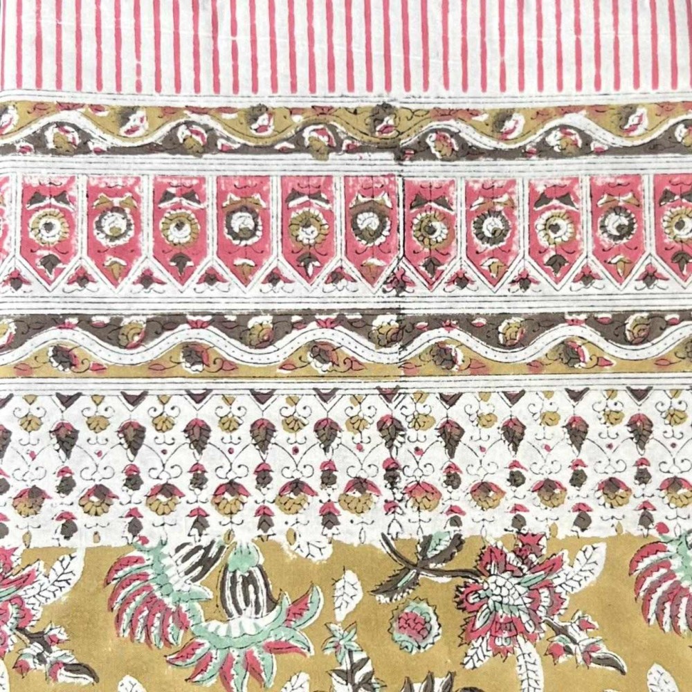 Bedcover Blockprint Mughal 150X220cm 