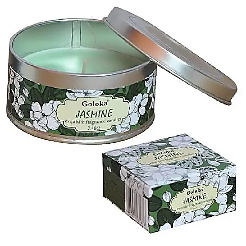 Goloka Jasmine Αρωματικό Κερί Σόγιας σε Κουτί