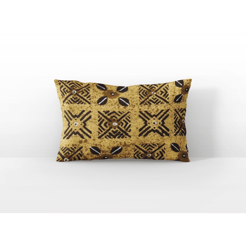 Bogolan Cotton Cushion Cover 35x52 cm