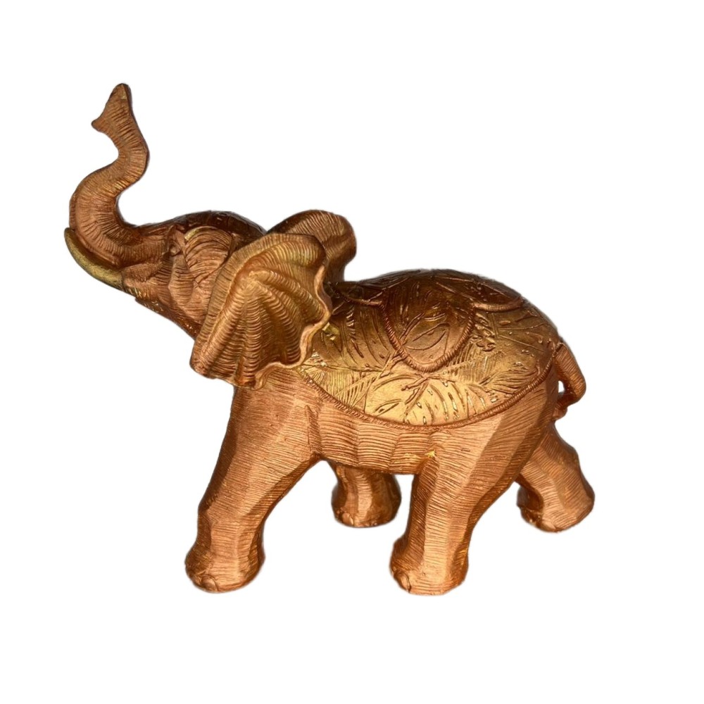 Διακοσμητικός Ελέφαντας σε Αντικέ Ασημί Απόχρωση 