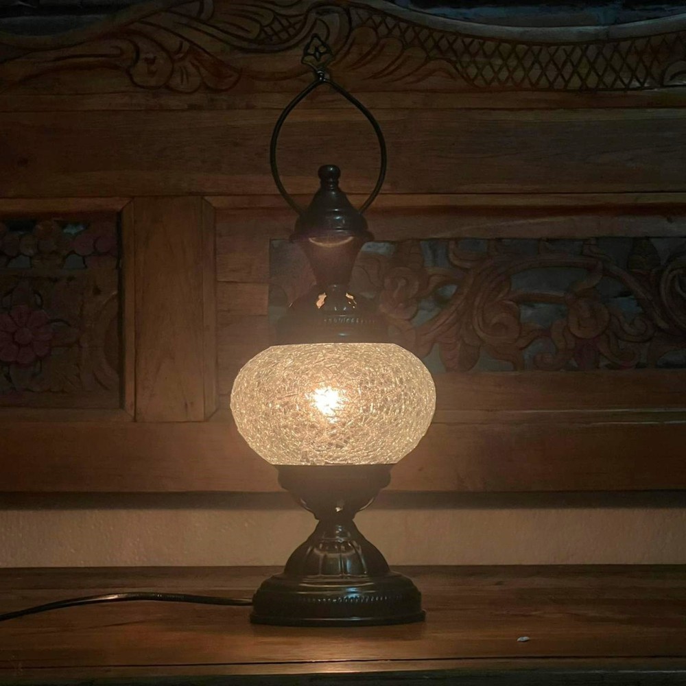 Ottoman Επιτραπέζιο Φωτιστικό Crackle Glass – Διάφανο