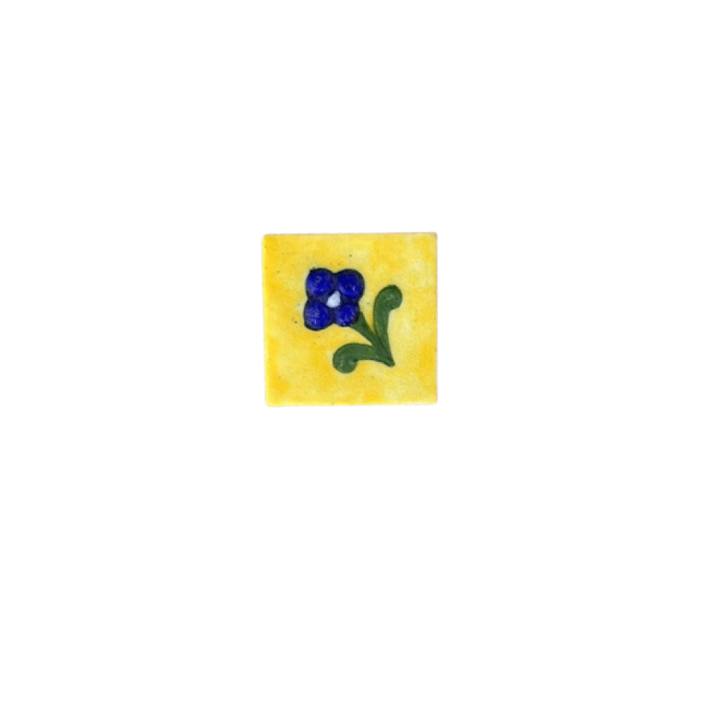 Blue Pottery Relief  Χειροποίητο Κεραμικό 5X5cm