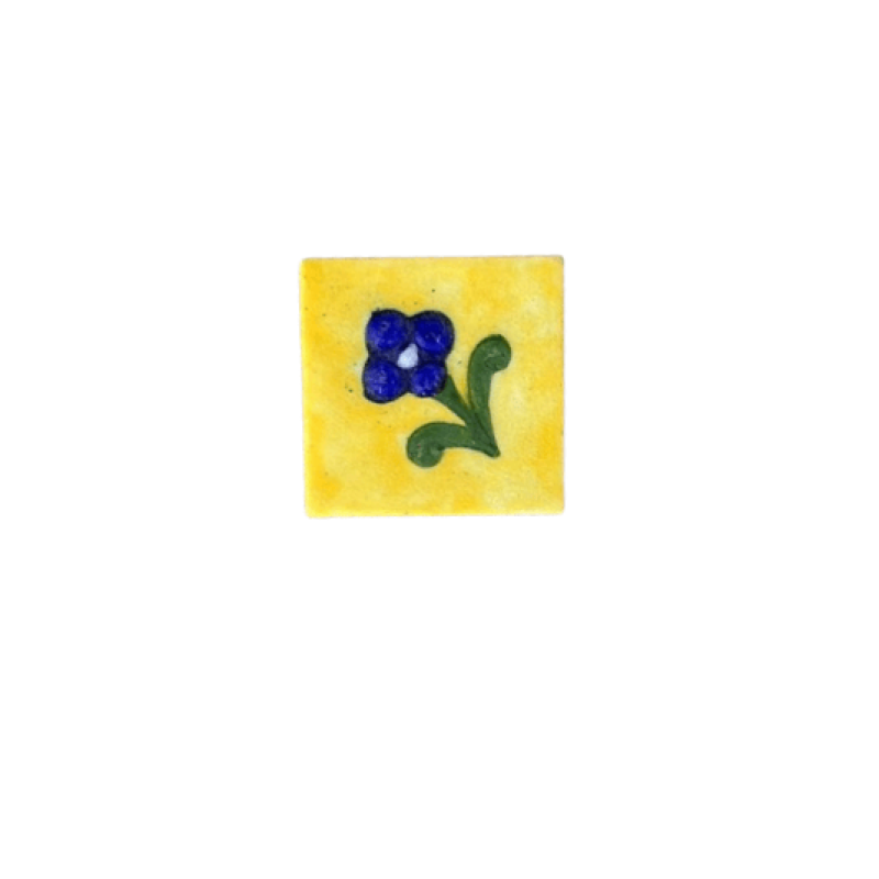 Blue Pottery Relief  Χειροποίητο Κεραμικό 5X5cm