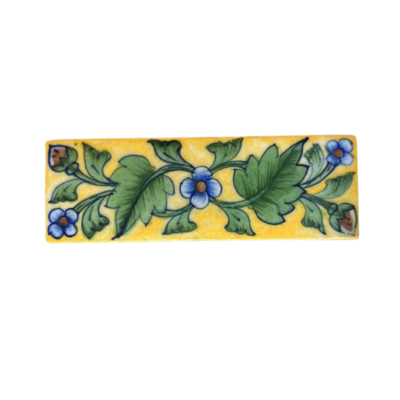 Blue Pottery Χειροποίητο Πλακίδιο 5X15cm