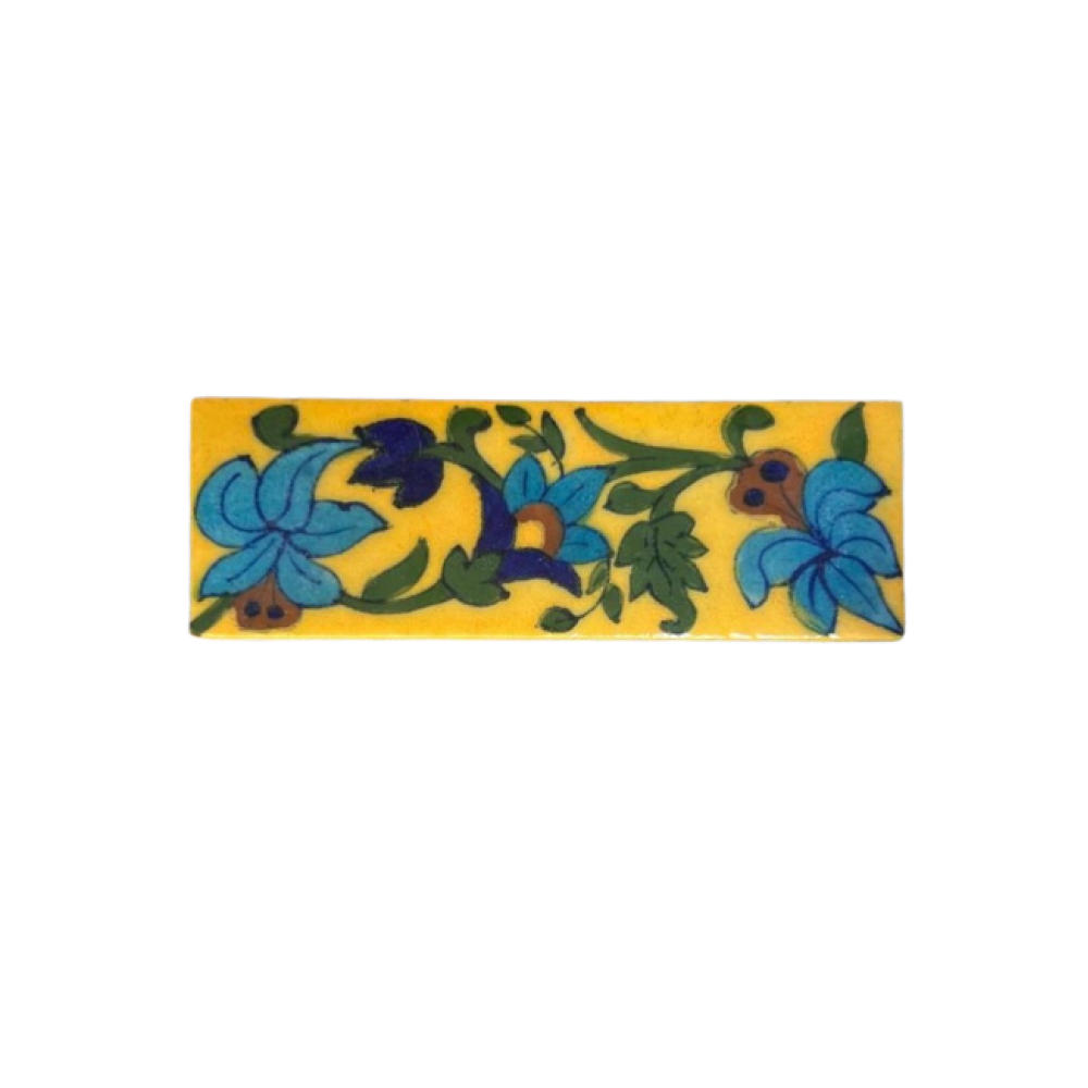 Blue Pottery Χειροποίητο Πλακίδιο 5X15cm