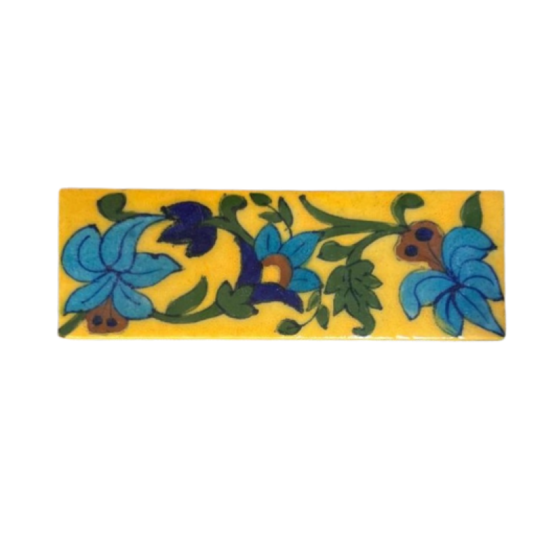 Blue Pottery Χειροποίητο Πλακίδιο 5X15cm