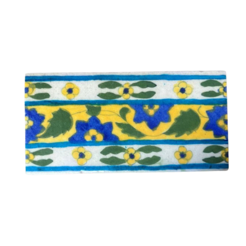 Blue Pottery Χειροποίητο Πλακίδιο 7.5X15cm