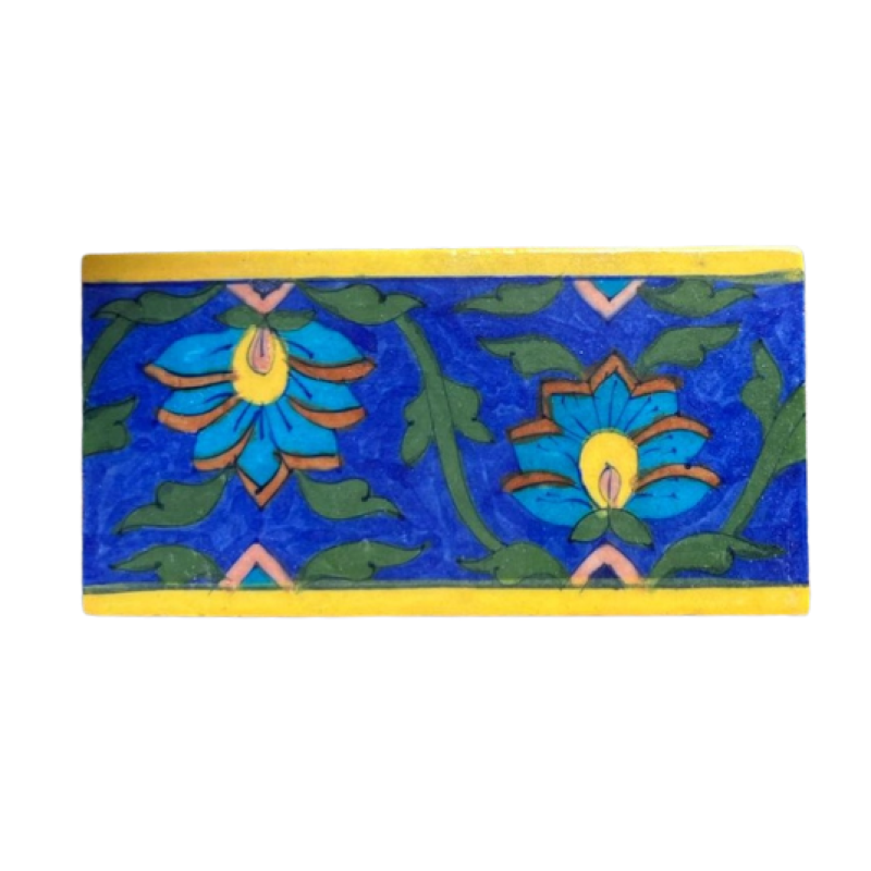 Blue Pottery Χειροποίητο Πλακίδιο 7.5X15cm