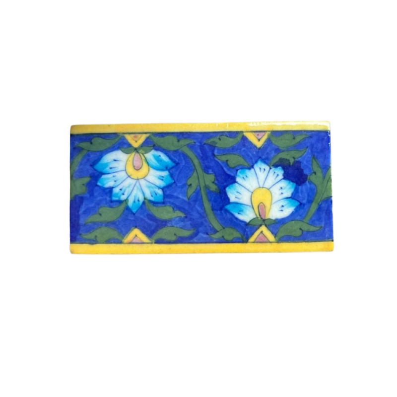 Blue Pottery Χειροποίητο Πλακίδιο 7.5X15cm