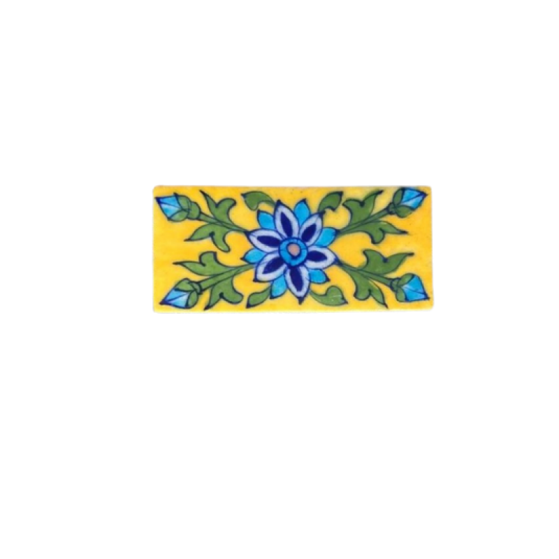 Blue Pottery Χειροποίητο Πλακίδιο 5X10cm