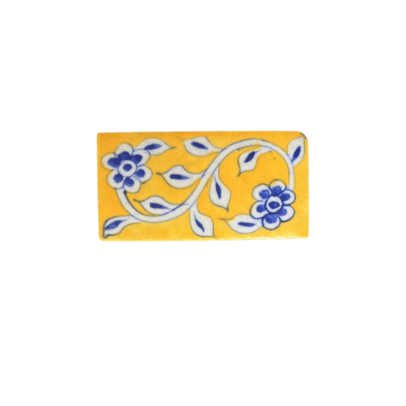 Blue Pottery Χειροποίητο Πλακίδιο 5X10cm