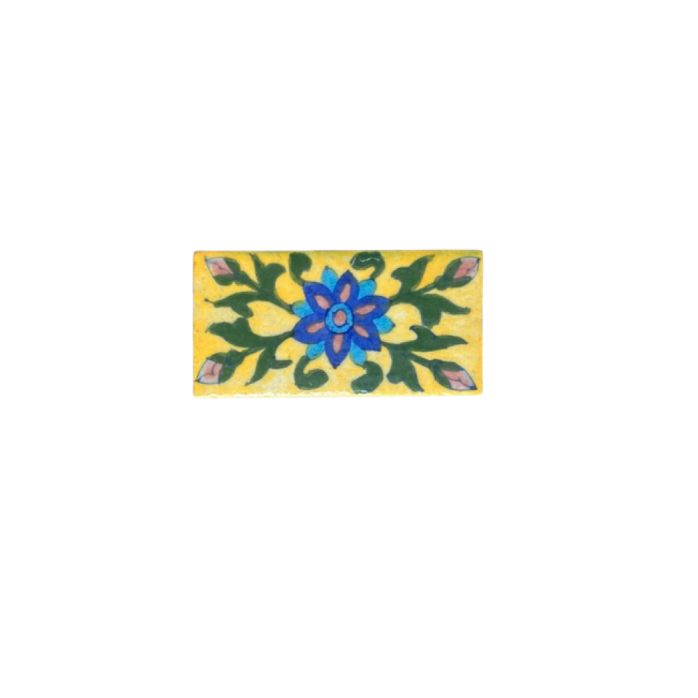Blue Pottery Χειροποίητο Πλακίδιο 5X10cm