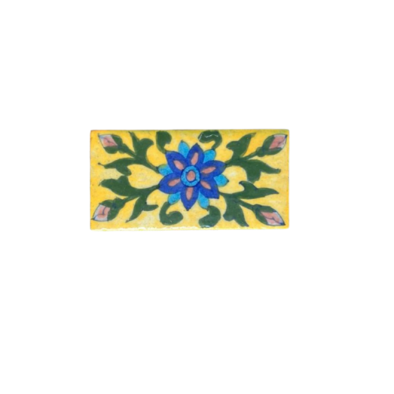 Blue Pottery Χειροποίητο Πλακίδιο 5X10cm