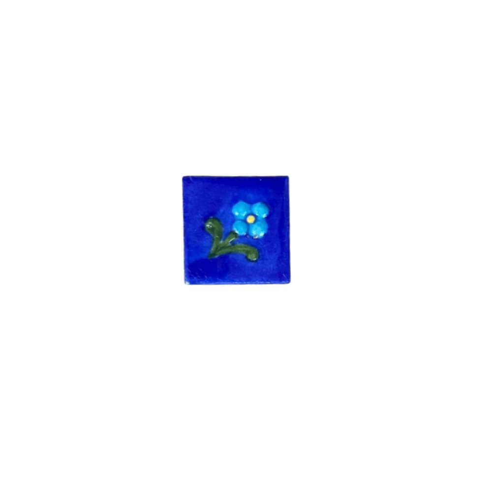 Blue Pottery Relief  Χειροποίητο Κεραμικό 5X5cm