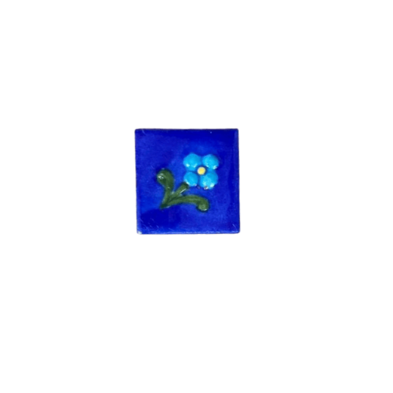 Blue Pottery Relief  Χειροποίητο Κεραμικό 5X5cm
