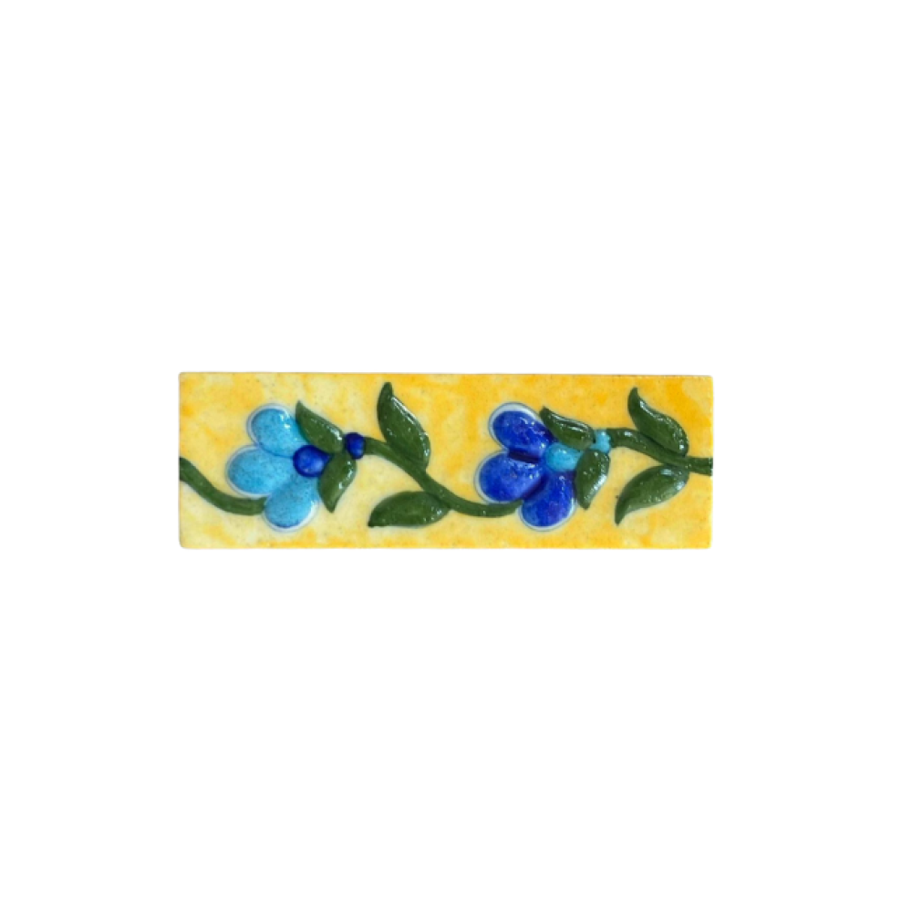 Blue Pottery Relief Χειροποίητο Κεραμικό 5X15cm