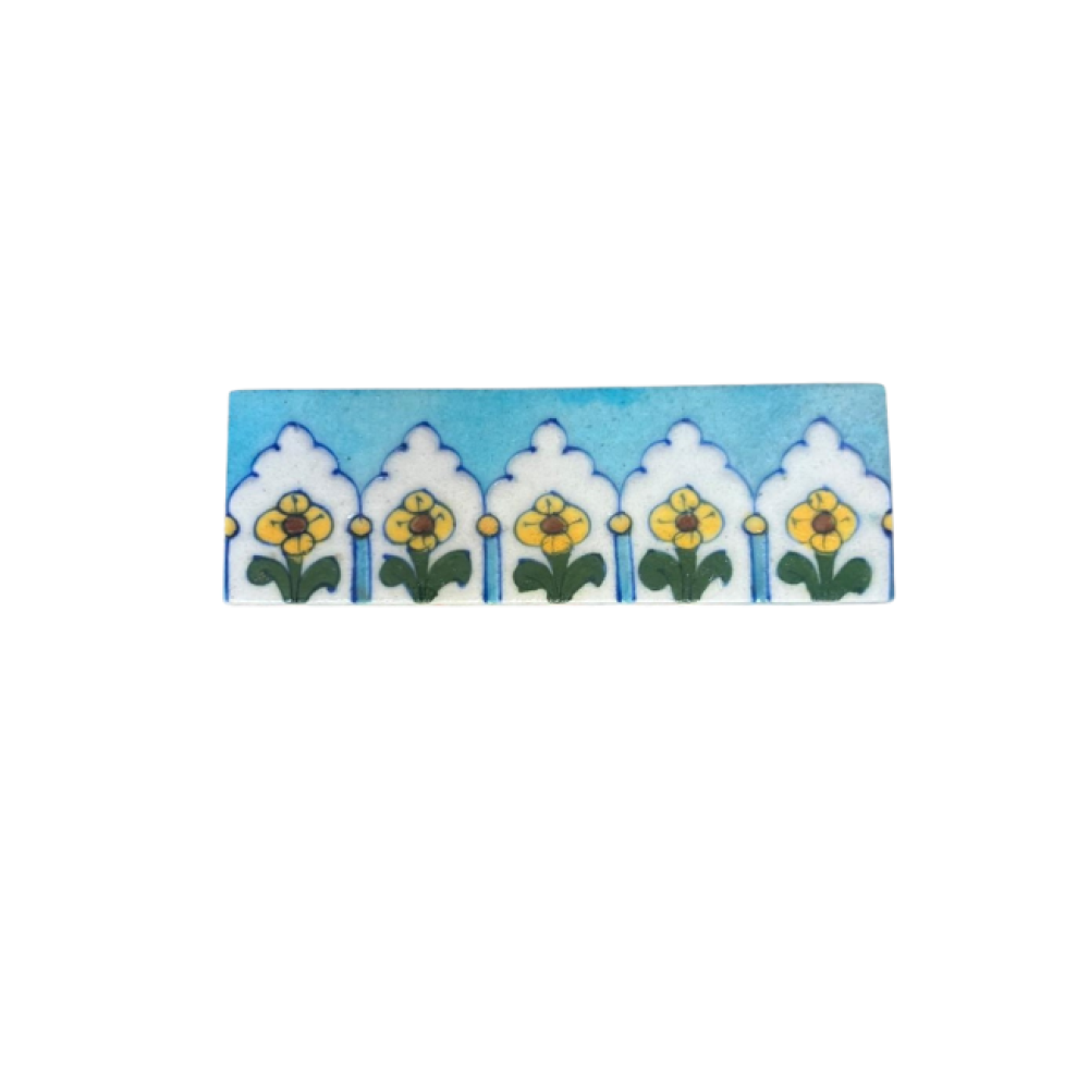Blue Pottery Χειροποίητο Πλακίδιο 5X15cm