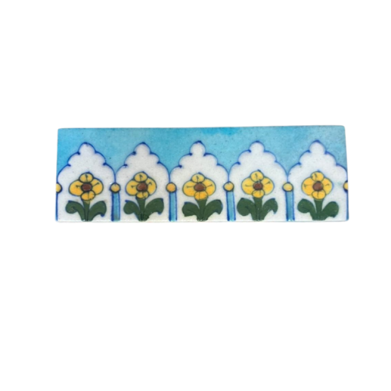 Blue Pottery Χειροποίητο Πλακίδιο 5X15cm