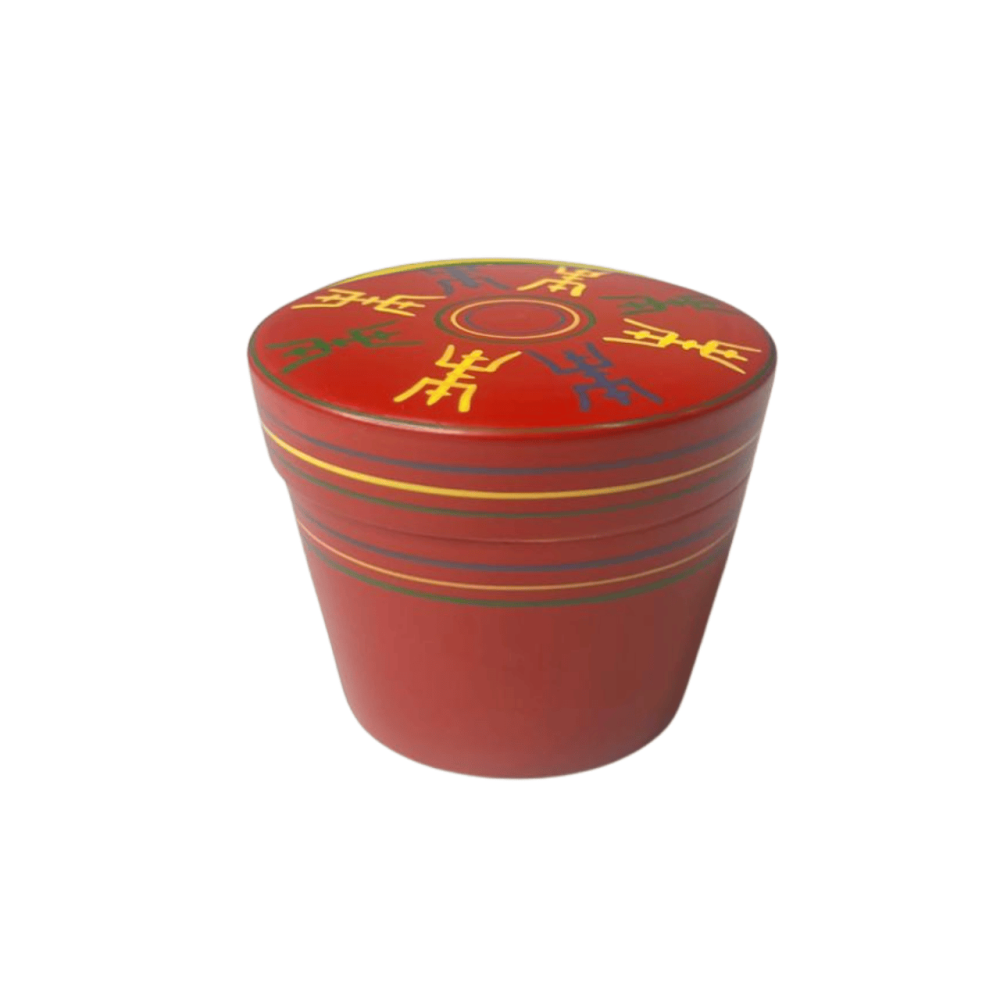 Χειροποίητο Ξύλινο Κουτί Κωνικού Σχήματος Indian King