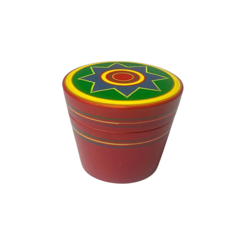 Χειροποίητο Ξύλινο Κουτί Κωνικού Σχήματος Indian King