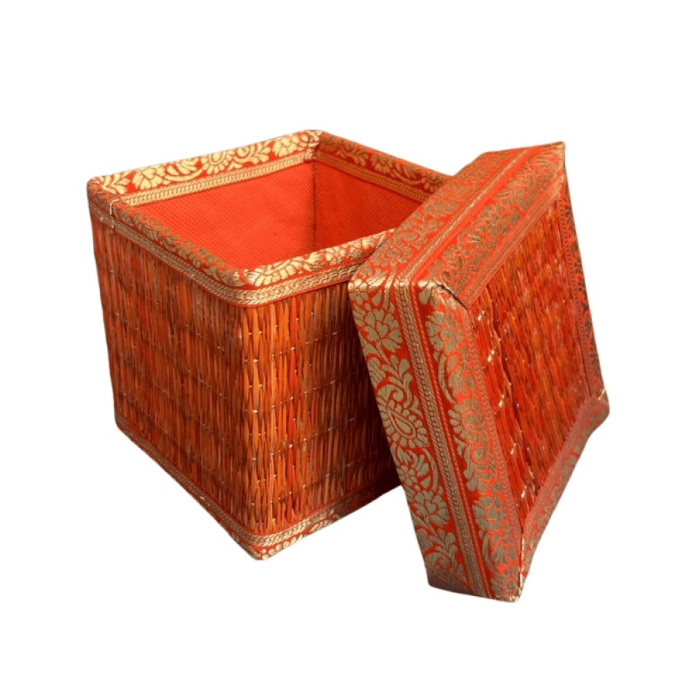 Ινδικό Χειροποίητο Κουτί από Φύλλα Φοίνικα