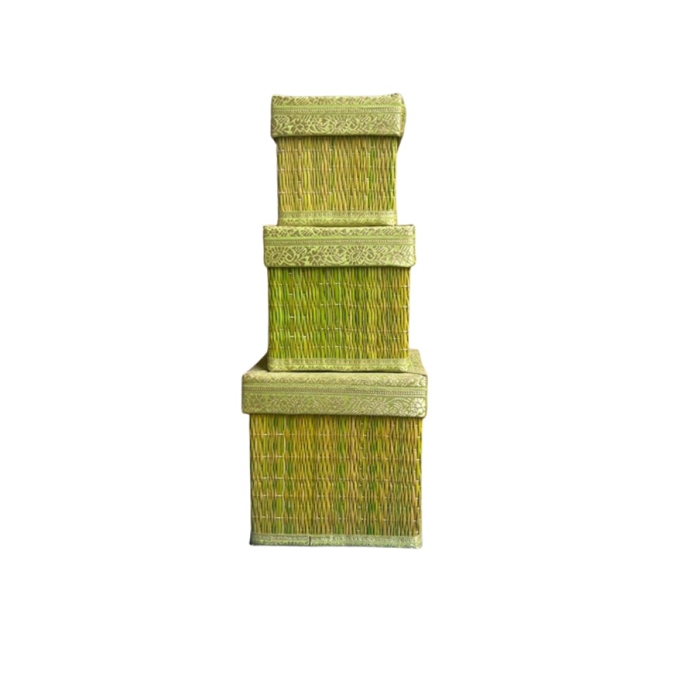 Ινδικό Χειροποίητο Κουτί από Φύλλα Φοίνικα