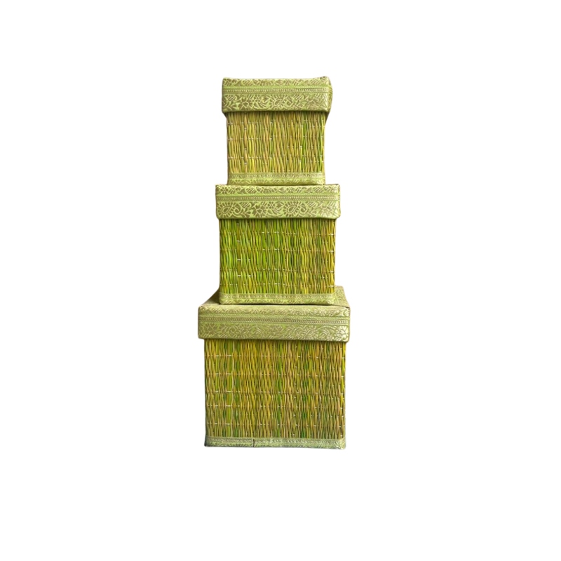 Ινδικό Χειροποίητο Κουτί από Φύλλα Φοίνικα