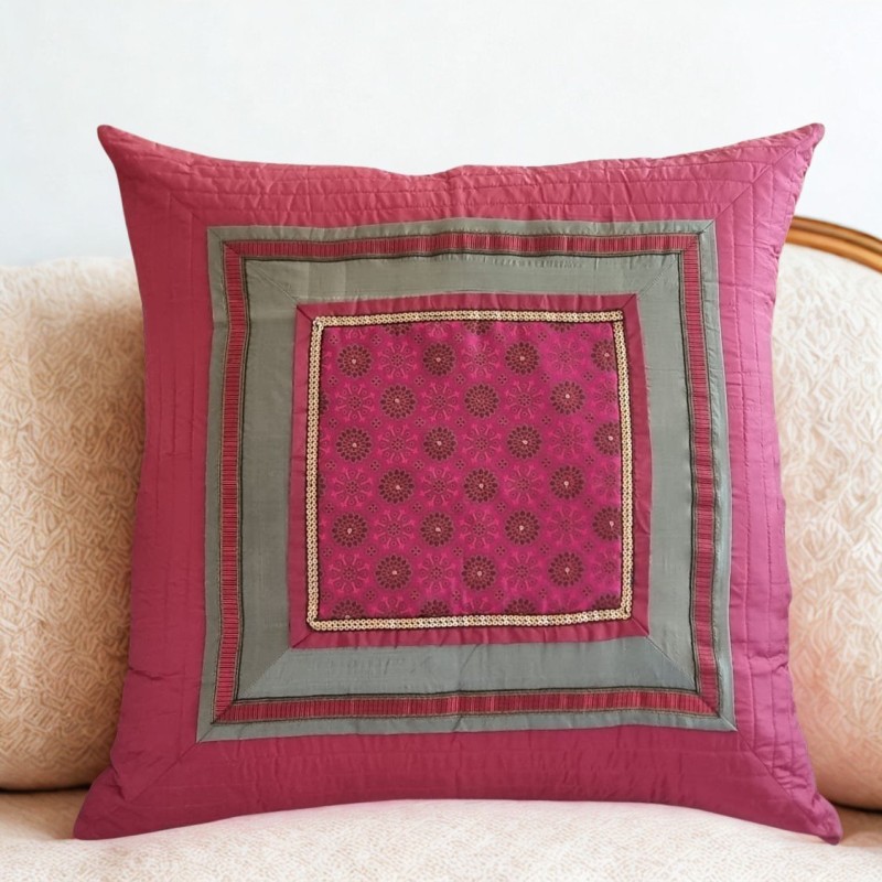 Κόκκινη Μαξιλαροθήκη Δαπέδου 80x80εκ