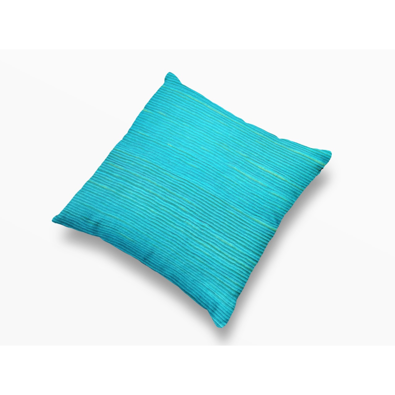 Χειροποίητη Μαξιλαροθήκη από 100% Βαμβάκι – Τιρκουάζ Handloom