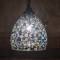 Handcrafted Mosaic Glass Pendant Lamp (24X37)