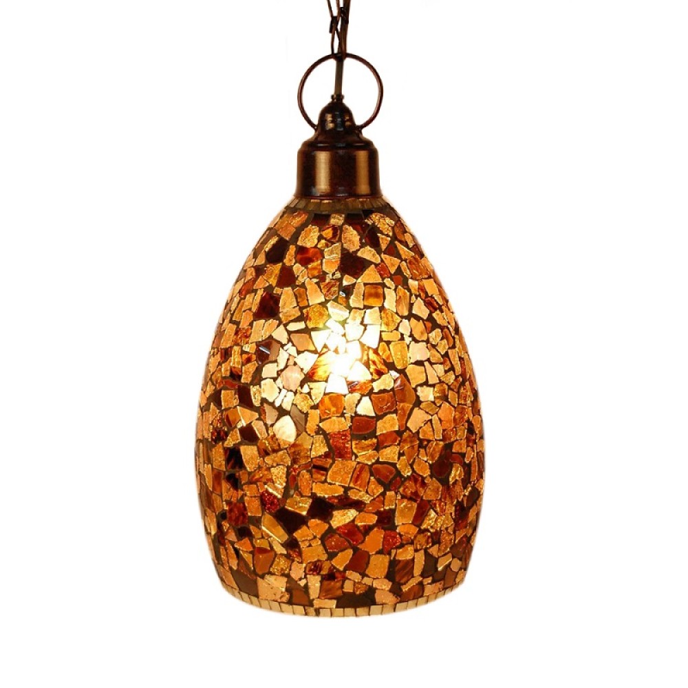 Handcrafted Mosaic Glass Pendant Light Roym IR287 (18X38)