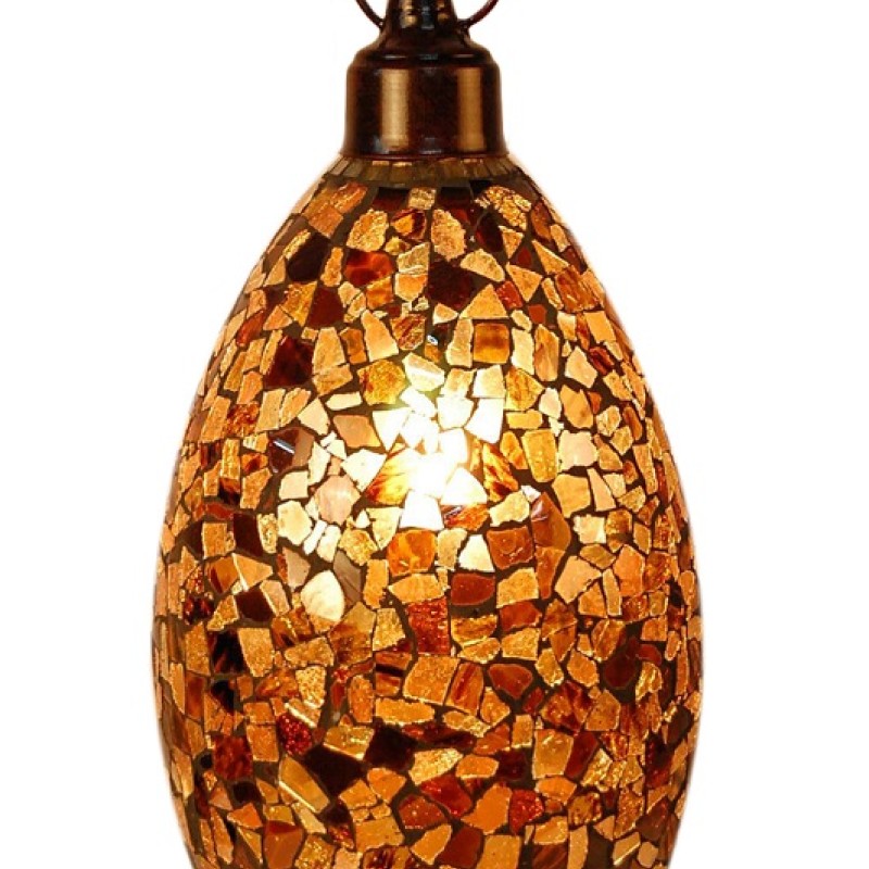 Handcrafted Mosaic Glass Pendant Light Roym IR287 (18X38)