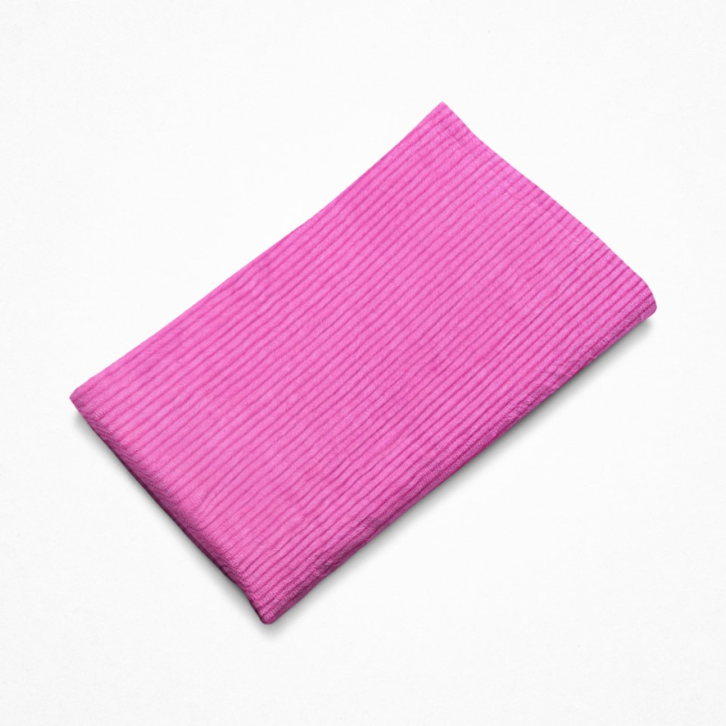 Χειροποίητο Ριχτάρι από 100% Βαμβάκι – Φωτεινό Ροζ Handloom