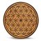 LCW Incense Holder – Flower of Life Dark Brown