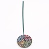 Soapstone Incense Holder – Flower of Life (8cm)