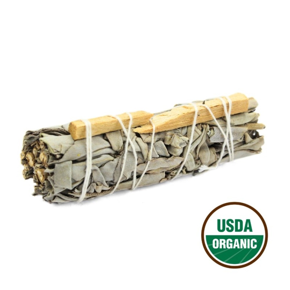 White Sage & Palo Santo Smudge Stick