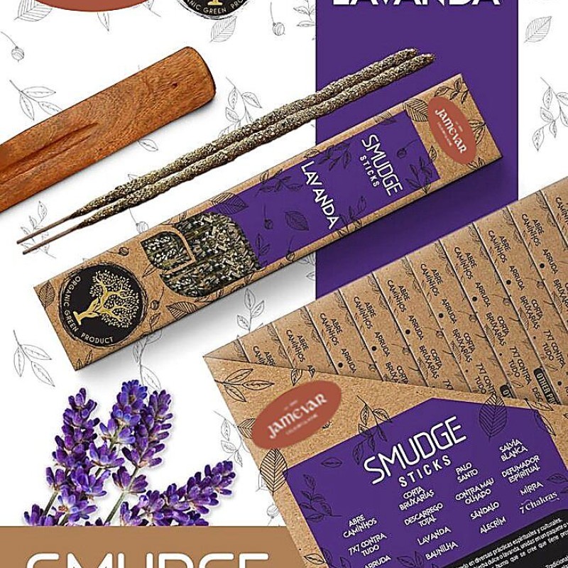 Aum Fragrances Lavanda Organic Smudge Sticks