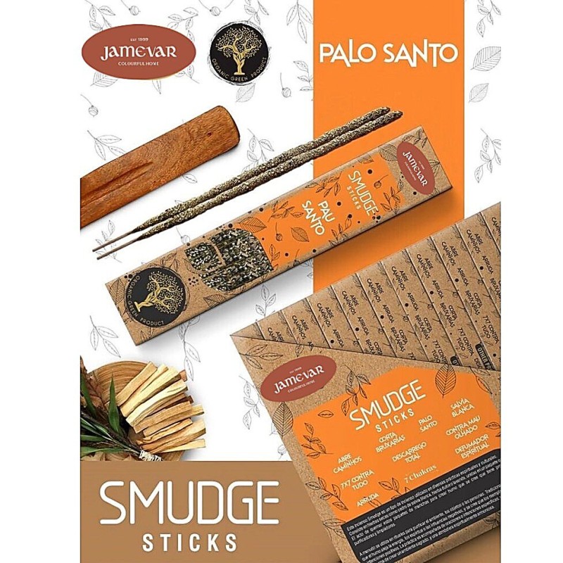 Jamevar Smudge Sticks Palo Santo 25g – Οργανικά Θυμιατά Χειροποίητα
